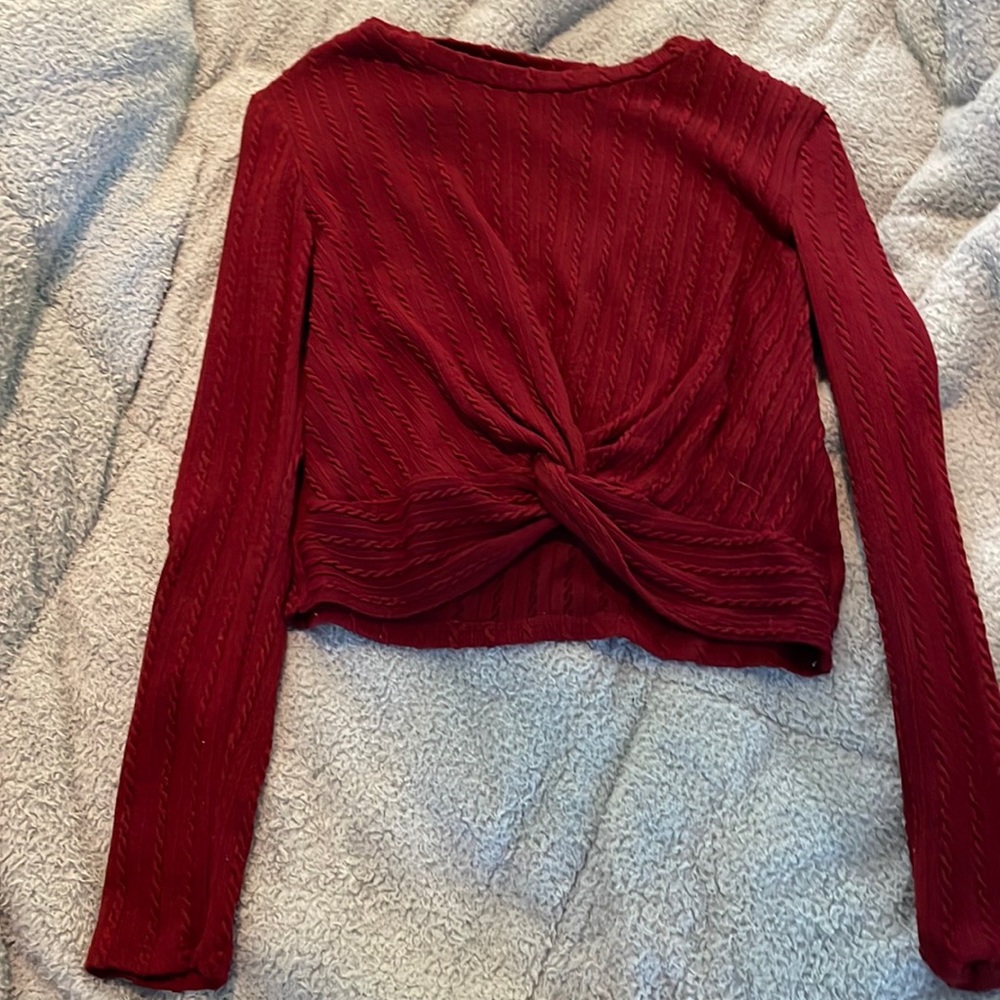 A red shein long sleeve shirt size 11-12